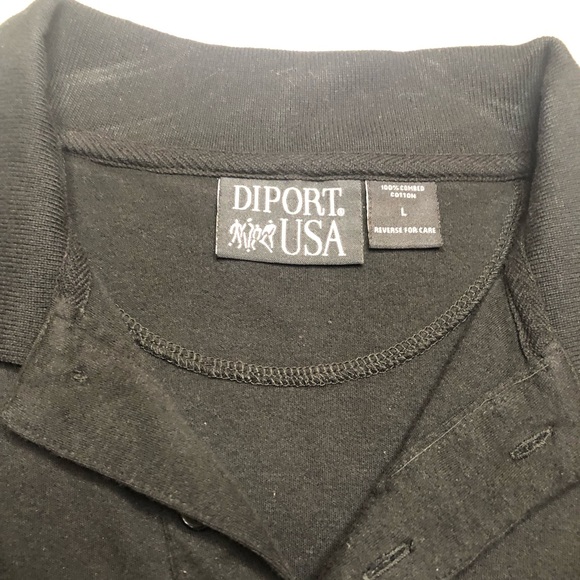 Diport USA Men’s Nascar Nextel Cup Series Black Polo Short Sleeve Size L Large - Picture 4 of 10